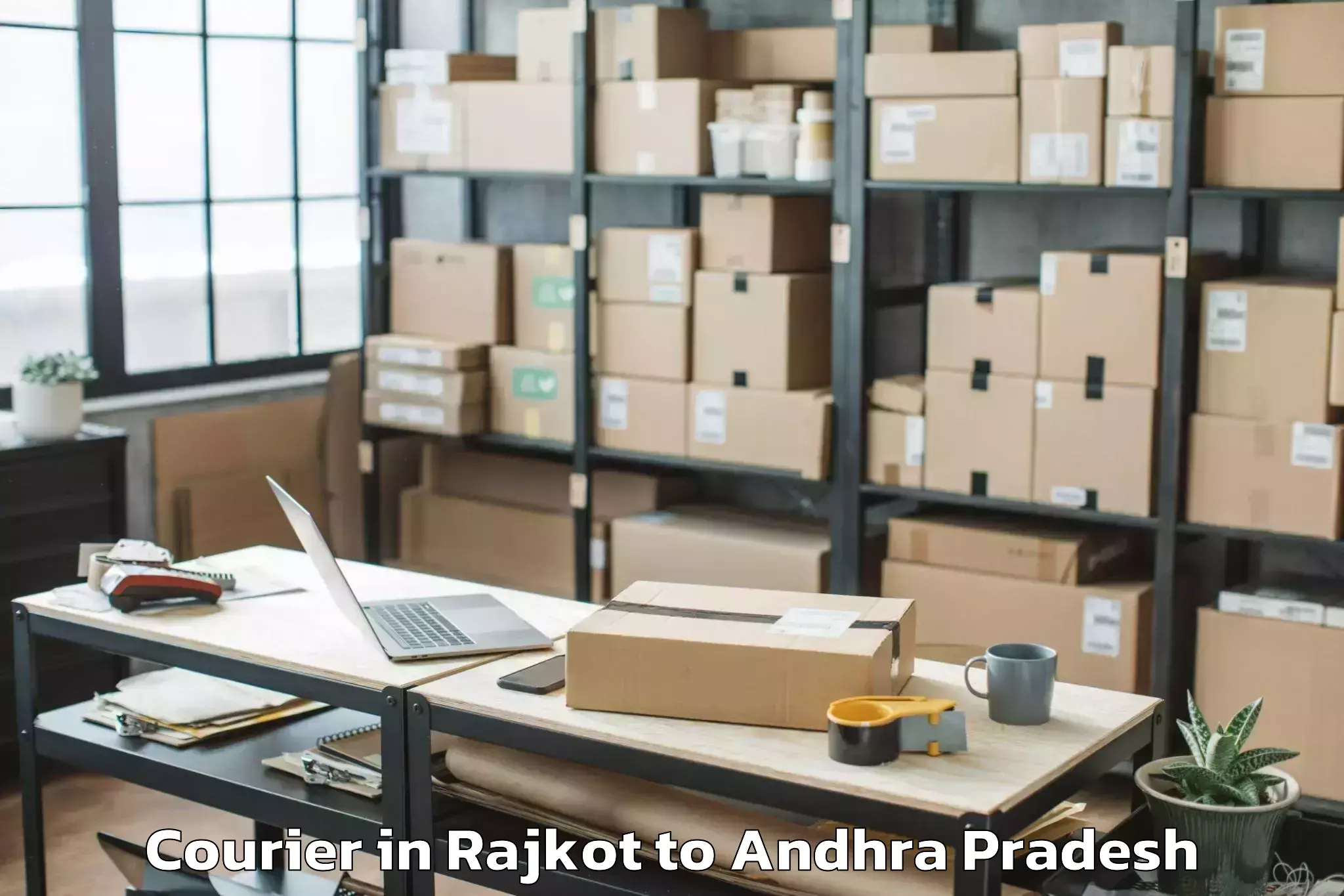 Easy Rajkot to Tuggali Courier Booking